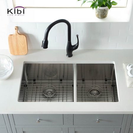 Kibi K1-D33-BS, Undermount Mount, Satin Finish K1-D33-BS